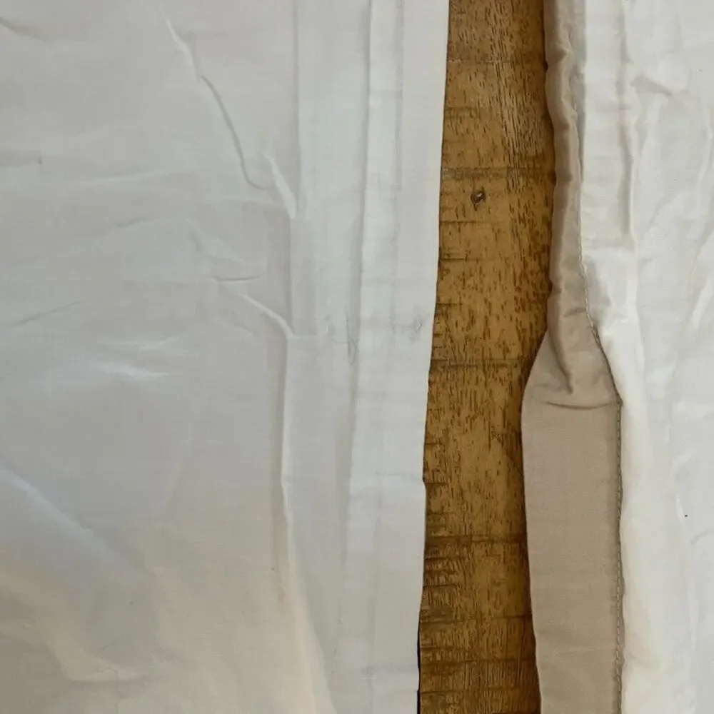 Wamsutta 100% Cotton King Pillowcases (2) Tan & White Striped